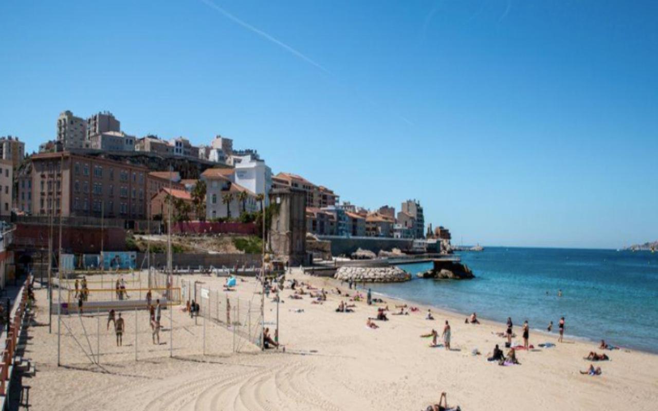 "Le Suez" Appartement Au Bord De Mer Catalans-Pharo Marseille Exteriör bild