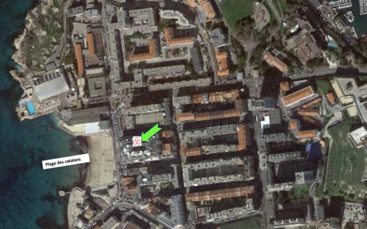 "Le Suez" Appartement Au Bord De Mer Catalans-Pharo Marseille Exteriör bild